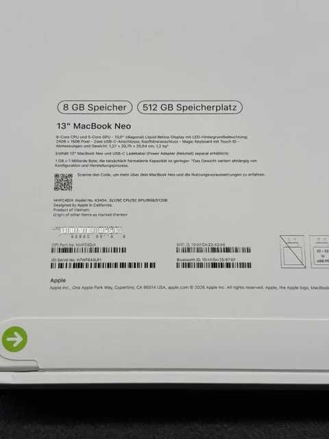 Apple MacBook NEO 512GB Silber NEU 530 Angers (49)