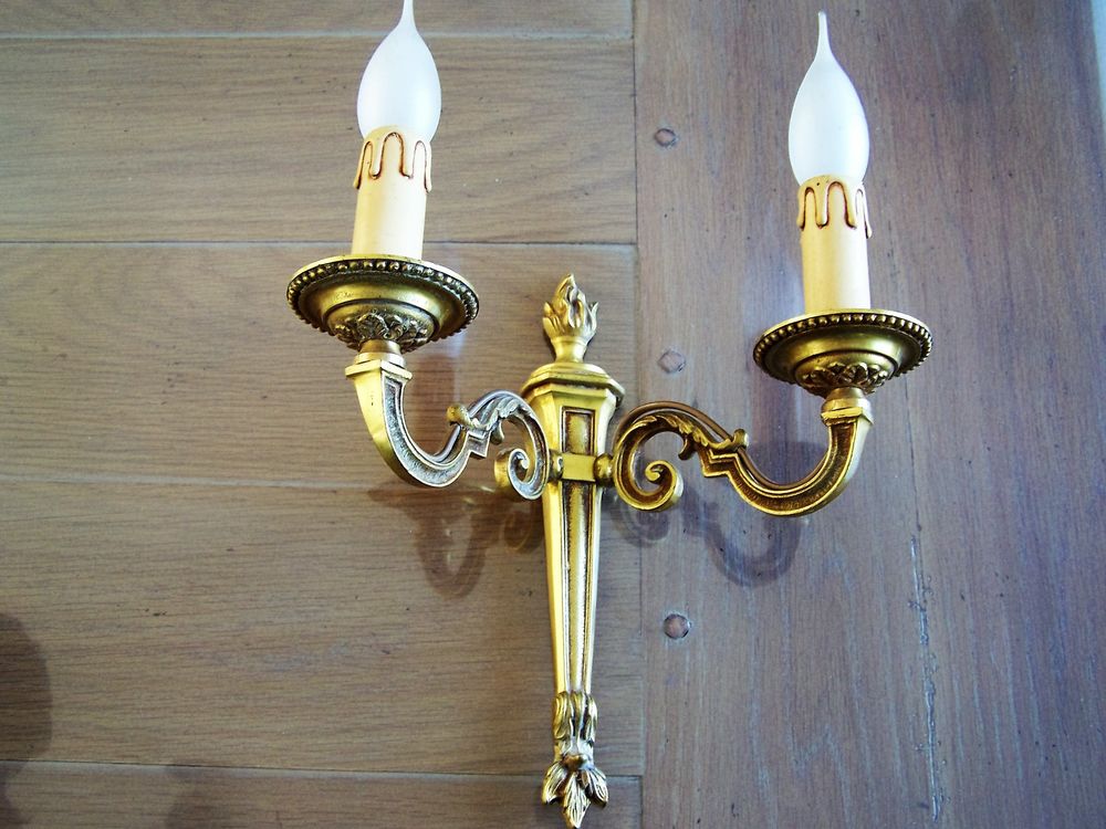 Applique laiton vieilli 12 Saint-Viance (19)