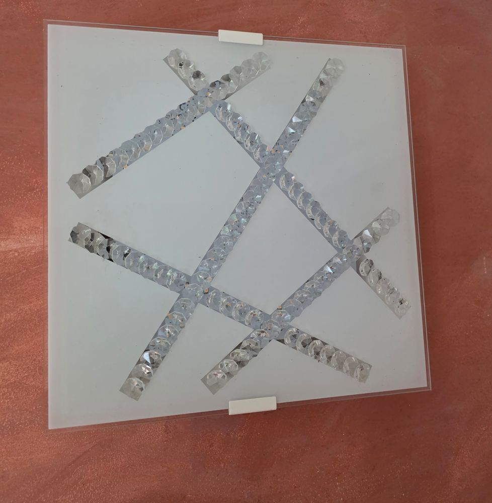 Applique moderne carr�e 29x29 LUSTRE 4 Le Barcar�s (66)