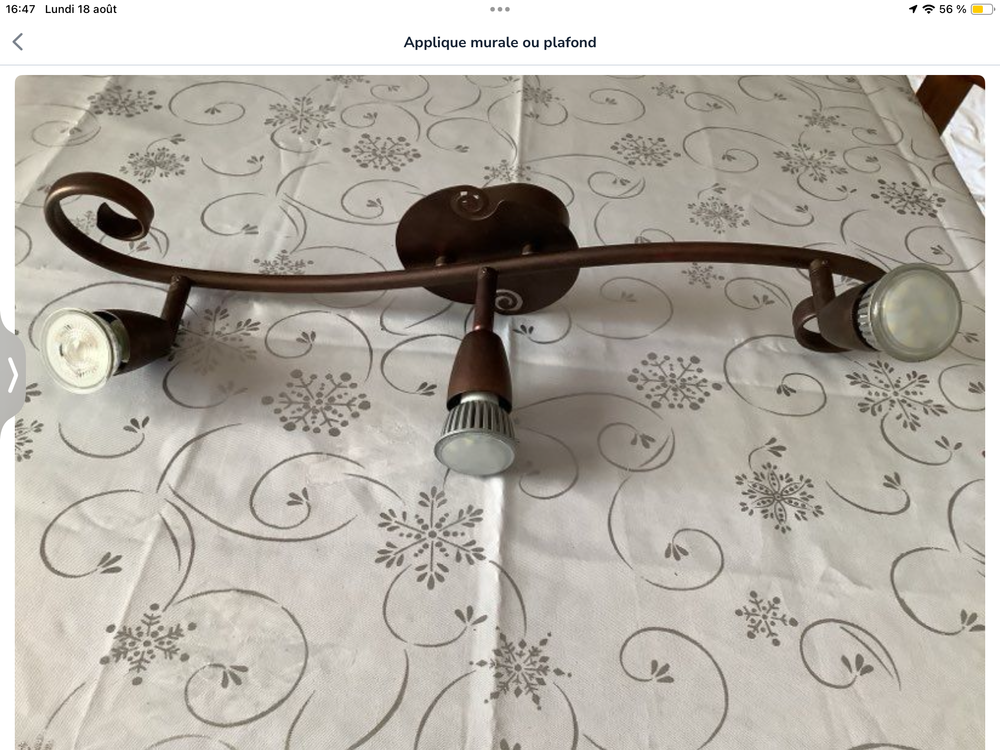 Applique murale ou plafond m�tal brun  pour nombreux styles 40 Conflans-Sainte-Honorine (78)