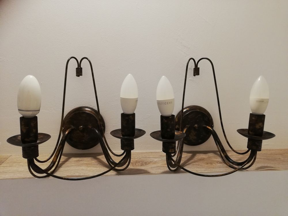 2 appliques led keria a 2 lampes couleur rouille 20 Ch�teauneuf-les-Martigues (13)