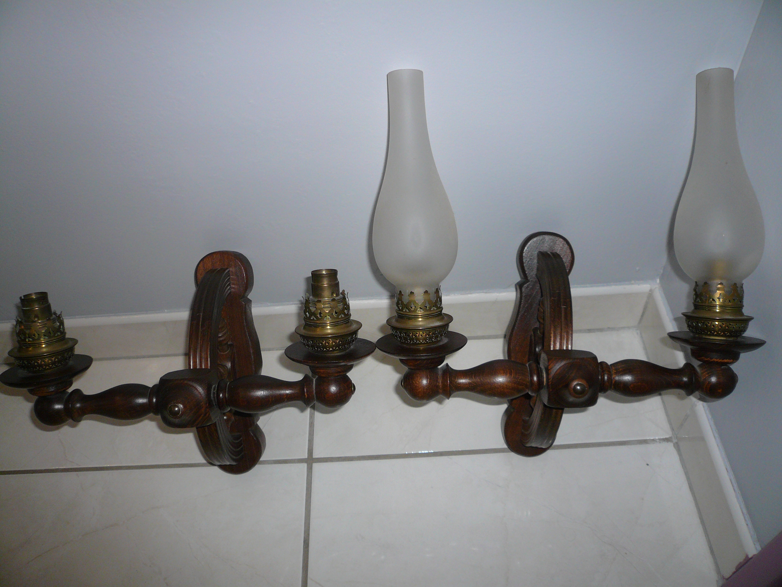 2 appliques murales en bois 35 Franqueville-Saint-Pierre (76)