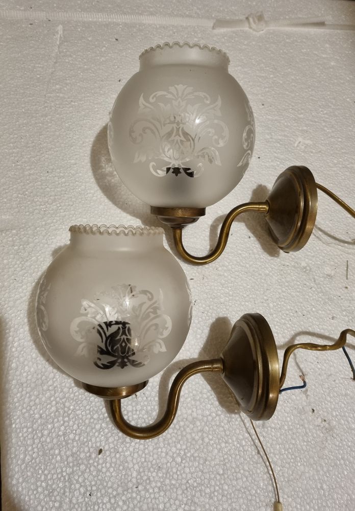 2 APPLIQUES MURALES EN  BRONZE TRES BON ETAT 7 Ludon-M�doc (33)