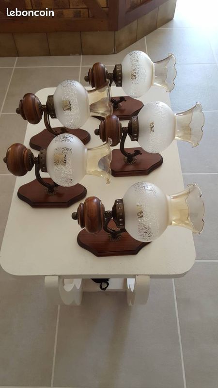 6 appliques rustiques 135 S�te (34)