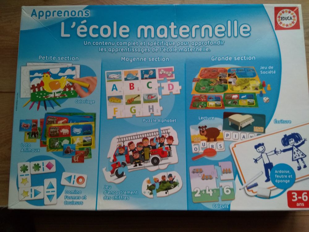 Jeu apprenons l'�cole maternelle 10 Mesnil-Raoul (76)