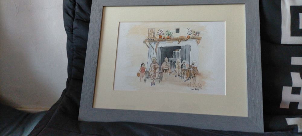 Aquarelle encadr�e sous verre 0 Toulon (83)