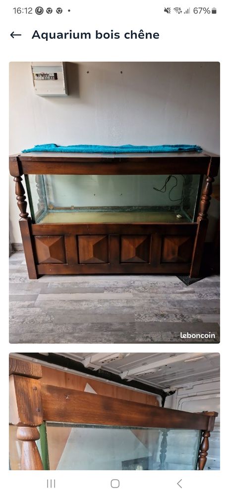 Aquarium bois et verre 650 Ch�teau-la-Valli�re (37)