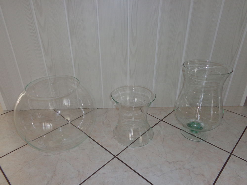 Un lot aquarium + vases en verre 25 Redon (35)