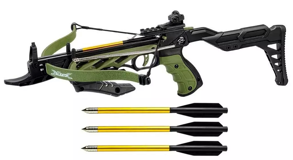 Arbal�te pistolet 80 lbs crosse r�glable + 33 fl�ches 150 Villeneuve-sur-Lot (47)