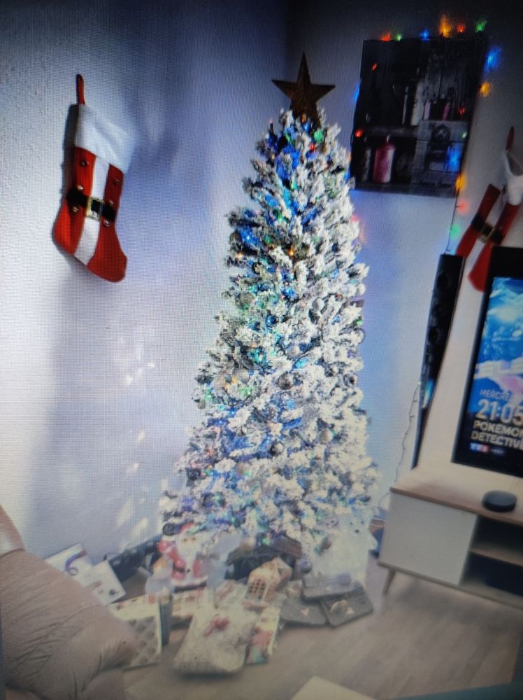 arbre de Noël 180 CMS avec les décorations 90 Allemans-du-Dropt (47)