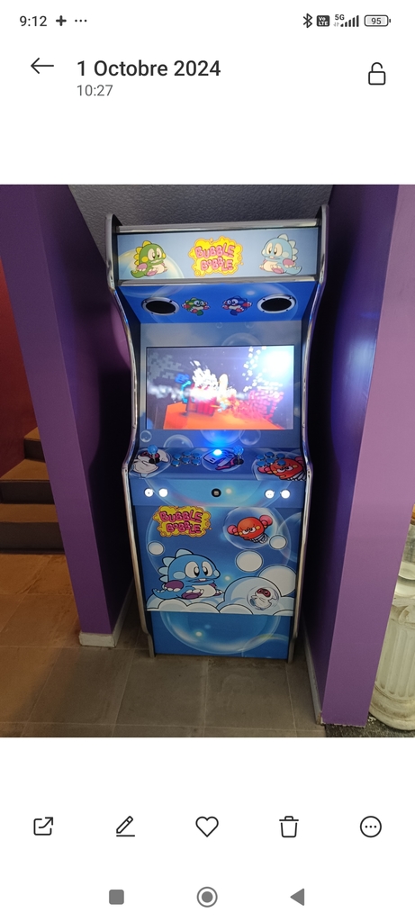 Arcade Jeu Vid�o  Bubble Bobble  600 Saint-Ch�ron (91)