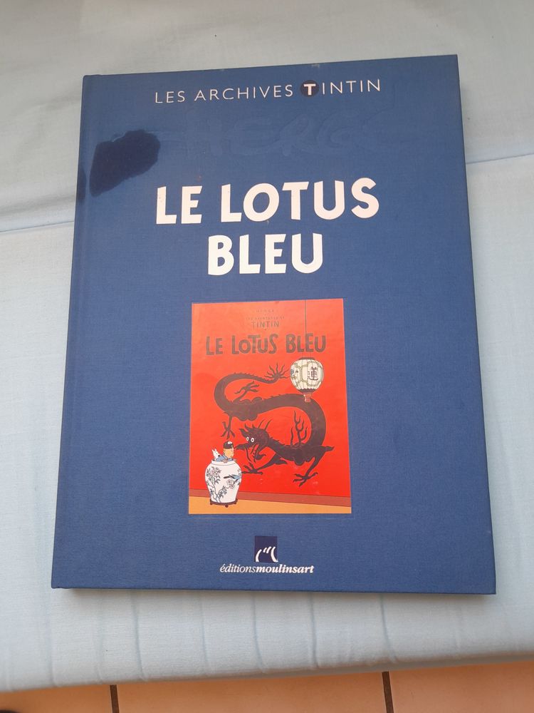 Les archives de tintin,le lotus bleu 100 Marcigny (71)