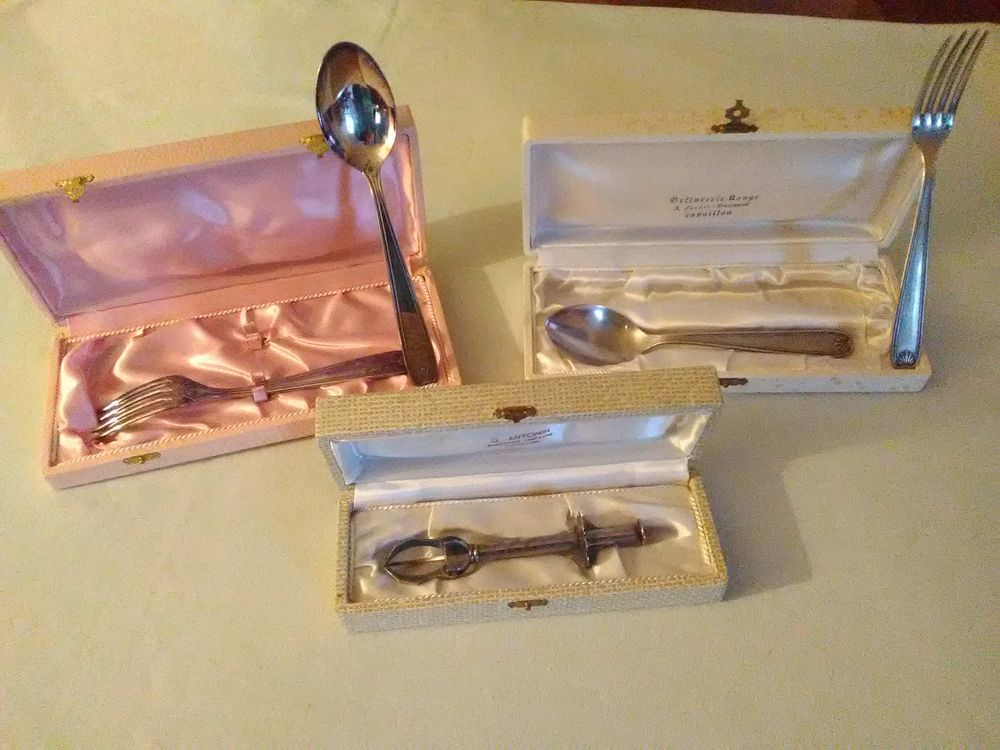 Argenterie Ancienne (2) / par coffret 6 Taillades (84)
