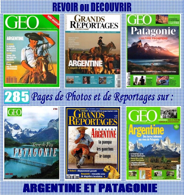 ARGENTINE - g�o  -  PATAGONIE / prixportcompris 18 Lyon 5 (69)