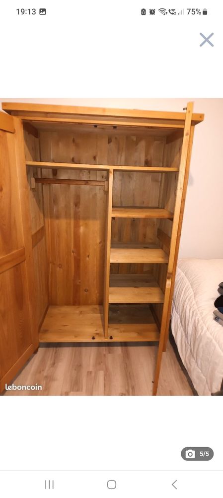 Armoir jessy en Pin Massif 250 Sac� (53)