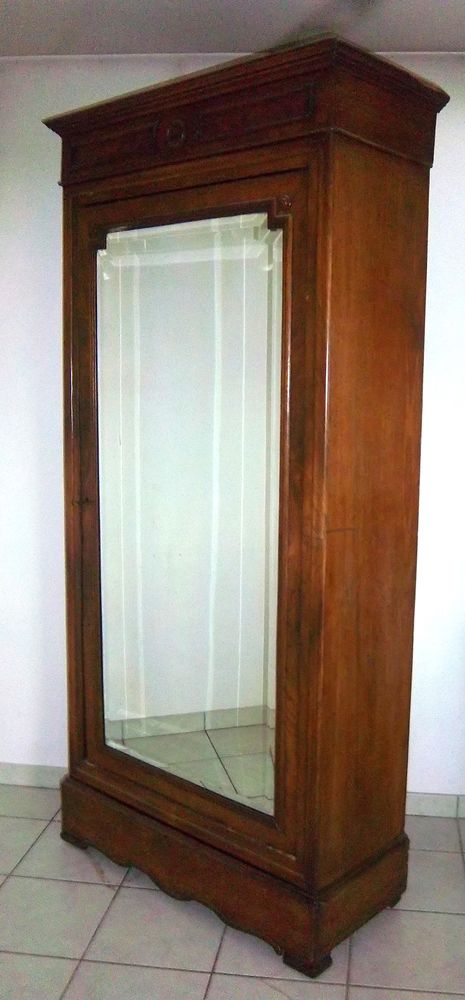 ARMOIRE ANCIENNE TYPE BONNETIERE LINGERE - PORTE AVEC MIROIR 330 Nevers (58)