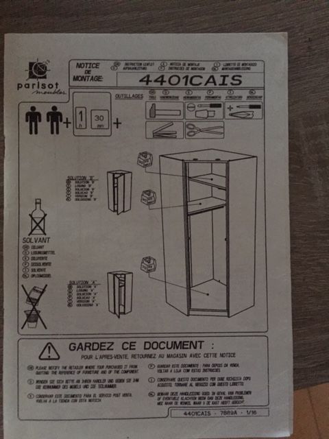 armoire d'angle 150 Nozay (91)