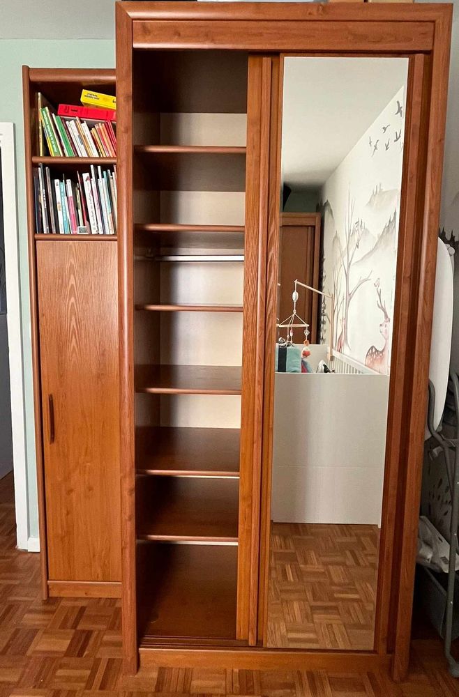 Armoire avec miroir et biblioth�que 250 Nogent-sur-Marne (94)