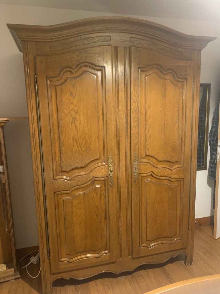 Armoire en bois 2 portes ch�ne 100 Tourville-la-Campagne (27)