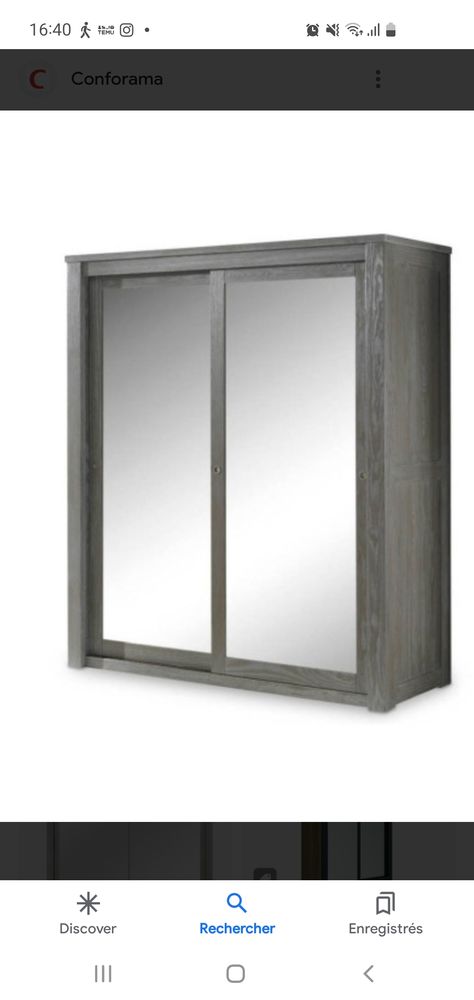 armoire  brun style dressing portes coulissantes miroir 100 Nancy (54)