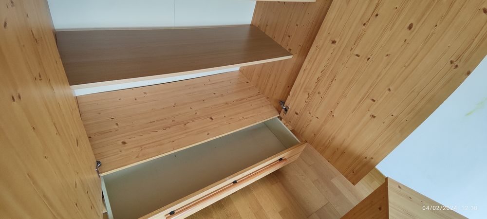 Armoire de Chambre 3 portes et meuble de chevet 60 Caen (14)