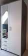 armoire de chambre vitrée blanche et grise 135 Varois-et-Chaignot (21)