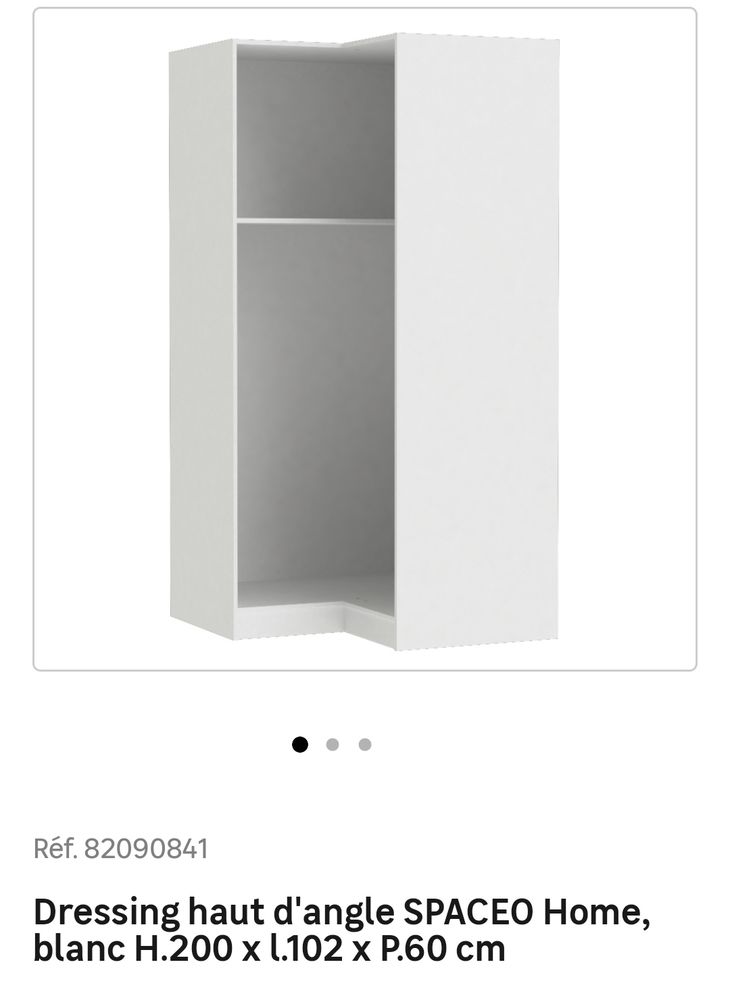 Armoire dressing d'angle 200 L�signy (77)