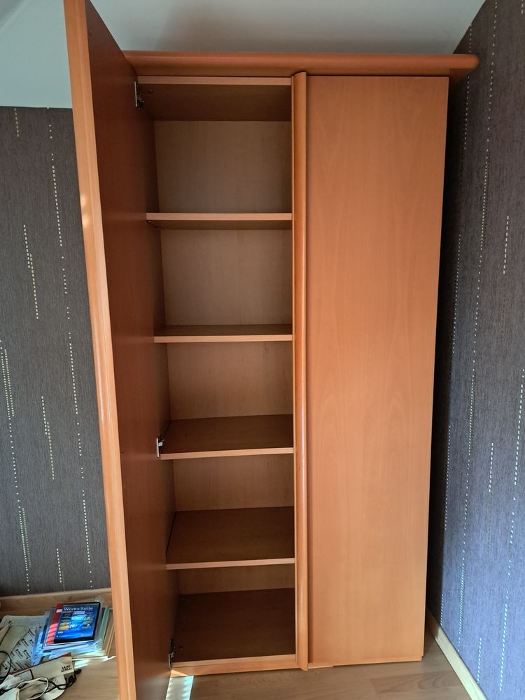 Armoire haute contemporaine h�tre massif 180 Saint-Just (01)