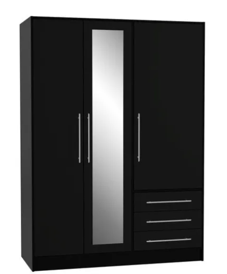 Armoire 3 portes battantes avec miroir 100 Tarbes (65)