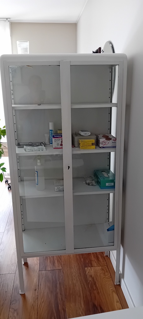 Armoire de Rangement Blanche vintage  avec Portes Vitr�es 400 Villiers-sur-Marne (94)