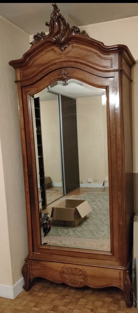 Armoire style Louis XV/ 1 porte � miroir biseaut�e 250 Les Lilas (93)