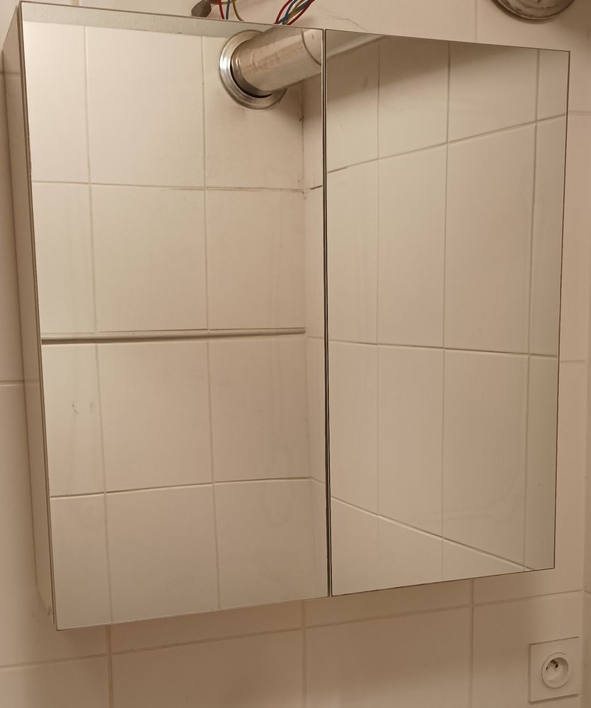 Armoire toilette 2 portes miroir 30 Chaneins (01)