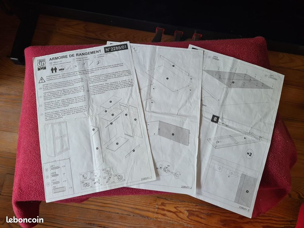 Armoire trois porte avec double miroir 0 Palaiseau (91)