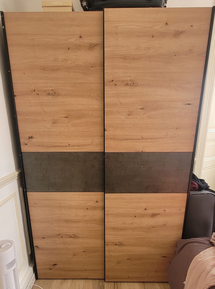 armoire a vetements 2 portes coulissantes imitation 200 Nancy (54)