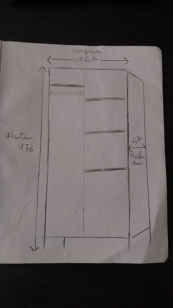 Armoire en pin 60 Montpellier (34)