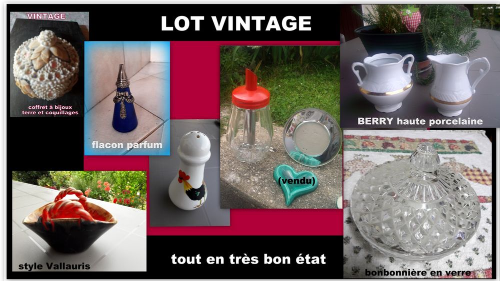 LOT de 9 articles vintages en parfait �tat 30 Chalon-sur-Sa�ne (71)