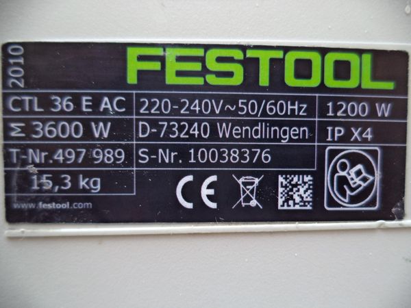 Achetez aspirateur festool occasion, annonce vente à Cagnes Achetez festool ctl 36 e ac occasion, annonce vente à Cagnes