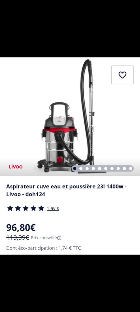 Aspirateur Eau et Poussi�re 70 Rosny-sous-Bois (93)