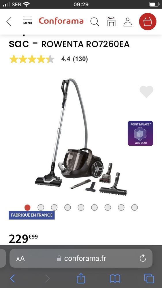 aspirateur ROWENTA 150 Monhoudou (72)
