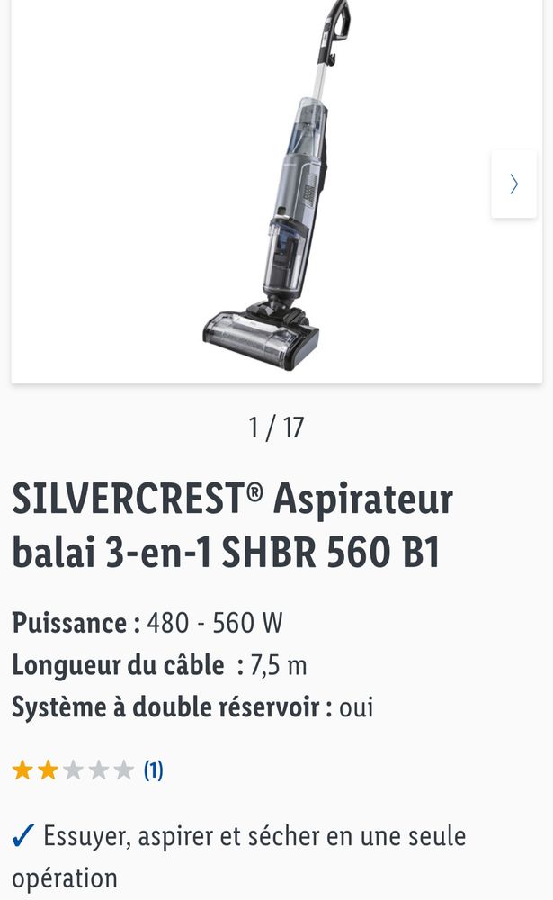 Aspirateur 3 en 1 100 Sainte-Gemmes-le-Robert (53)