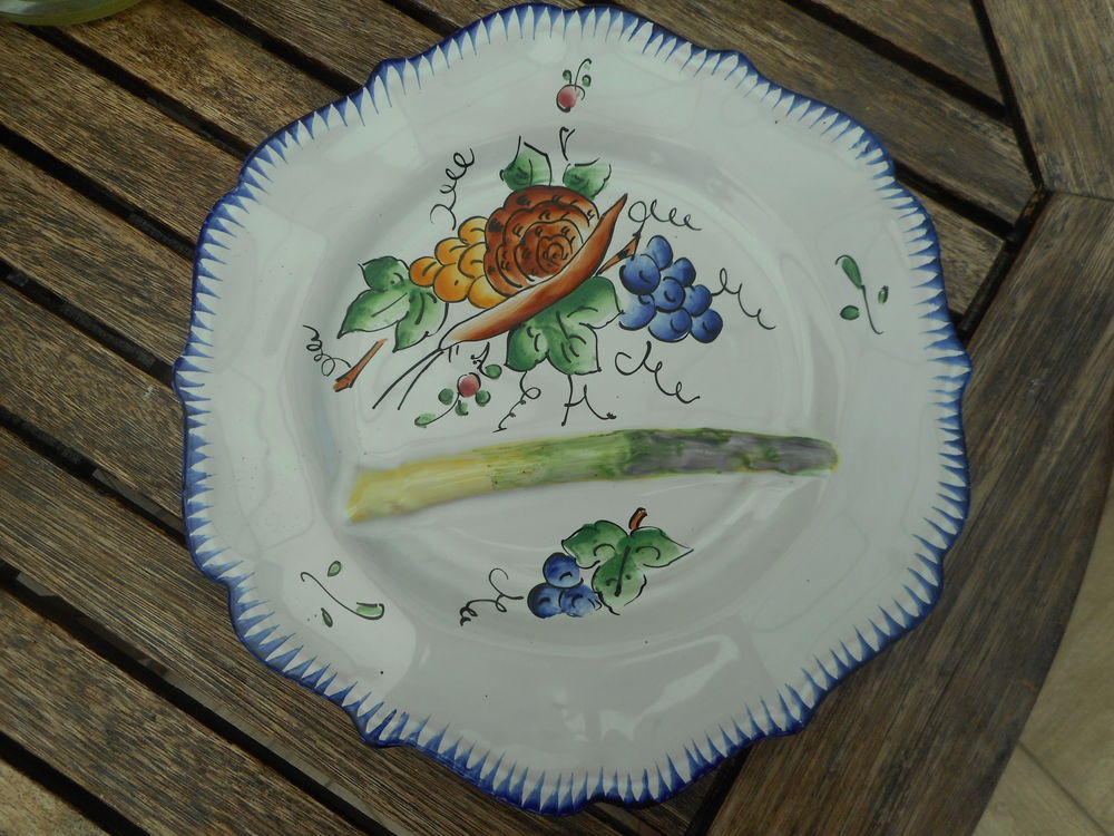 Assiette � asperges  Renoleau  15 Nieuil-l'Espoir (86)