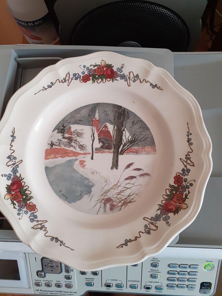 ASSIETTE CREUSE ASSEZ RARE OBERNAI SARREGUEMINES 20 Levainville (28)