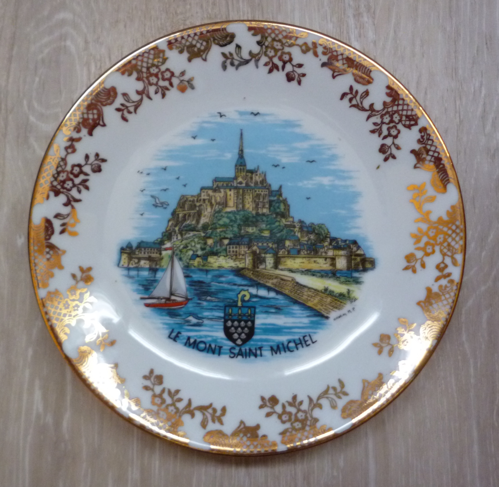 Assiette d�corative du mont saint Michel 2 Poitiers (86)