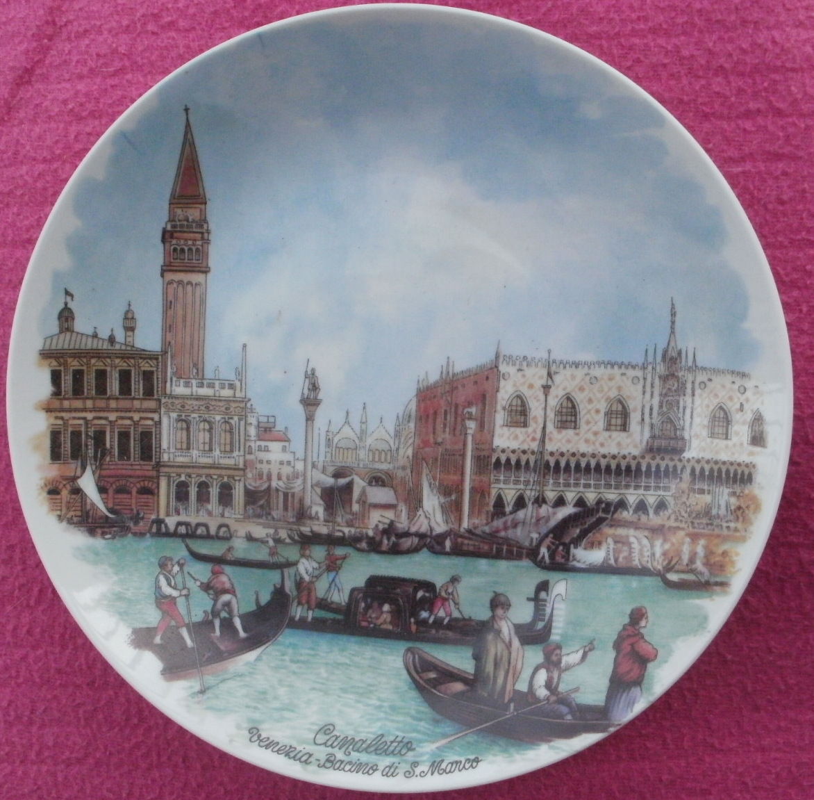 Assiette d�corative Tableau de CANALETTO Bacino di San MArco 10 Montauban (82)