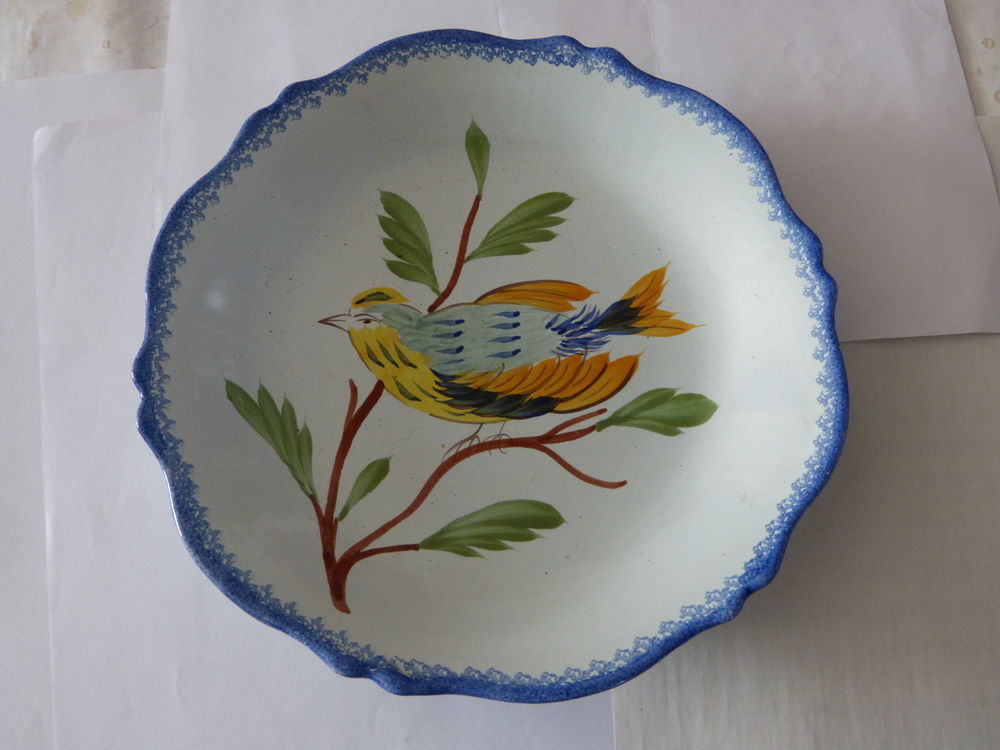 ASSIETTE HENRIOT QUIMPER MESANGE 15 Brest (29)