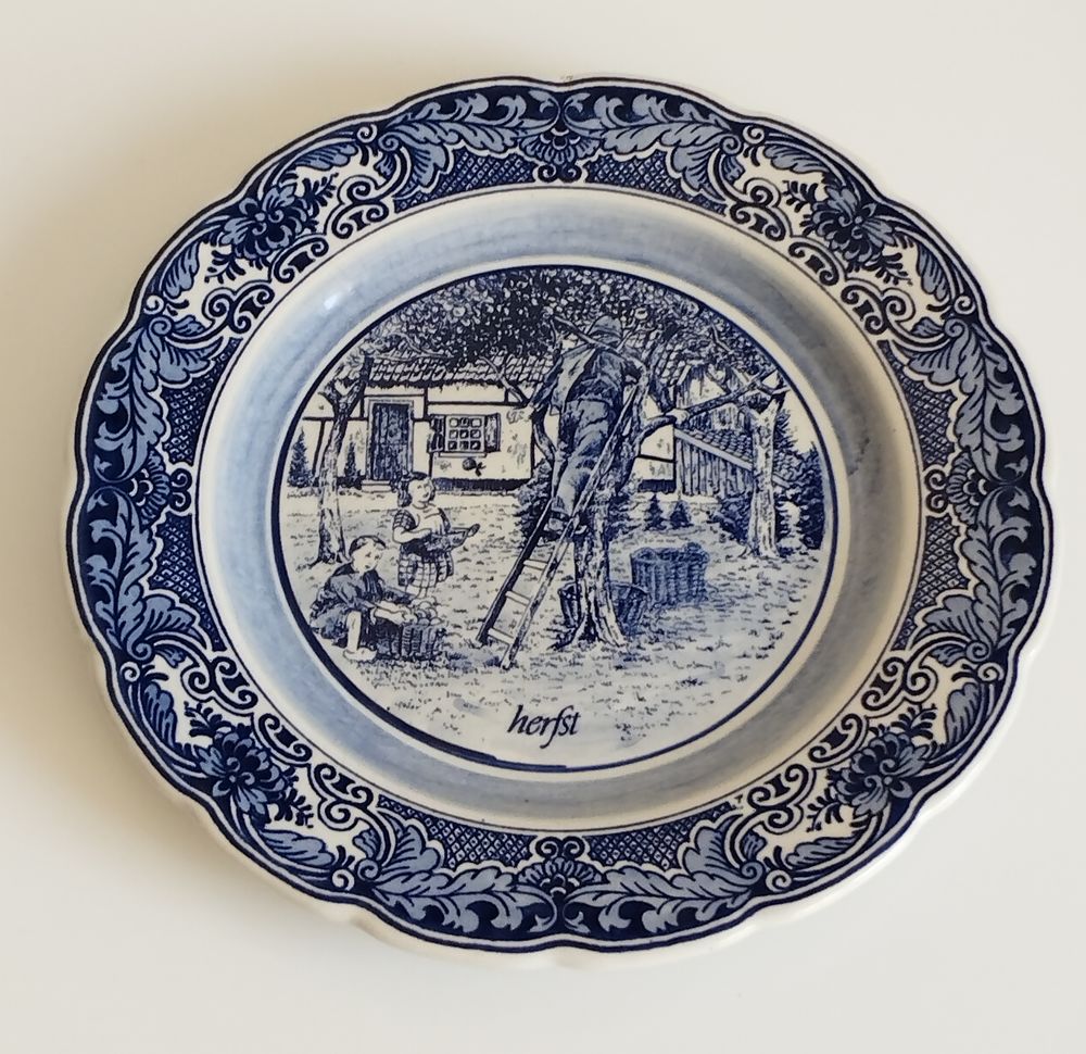Assiette murale d�corative Herfst/Delft 12 Le Havre (76)
