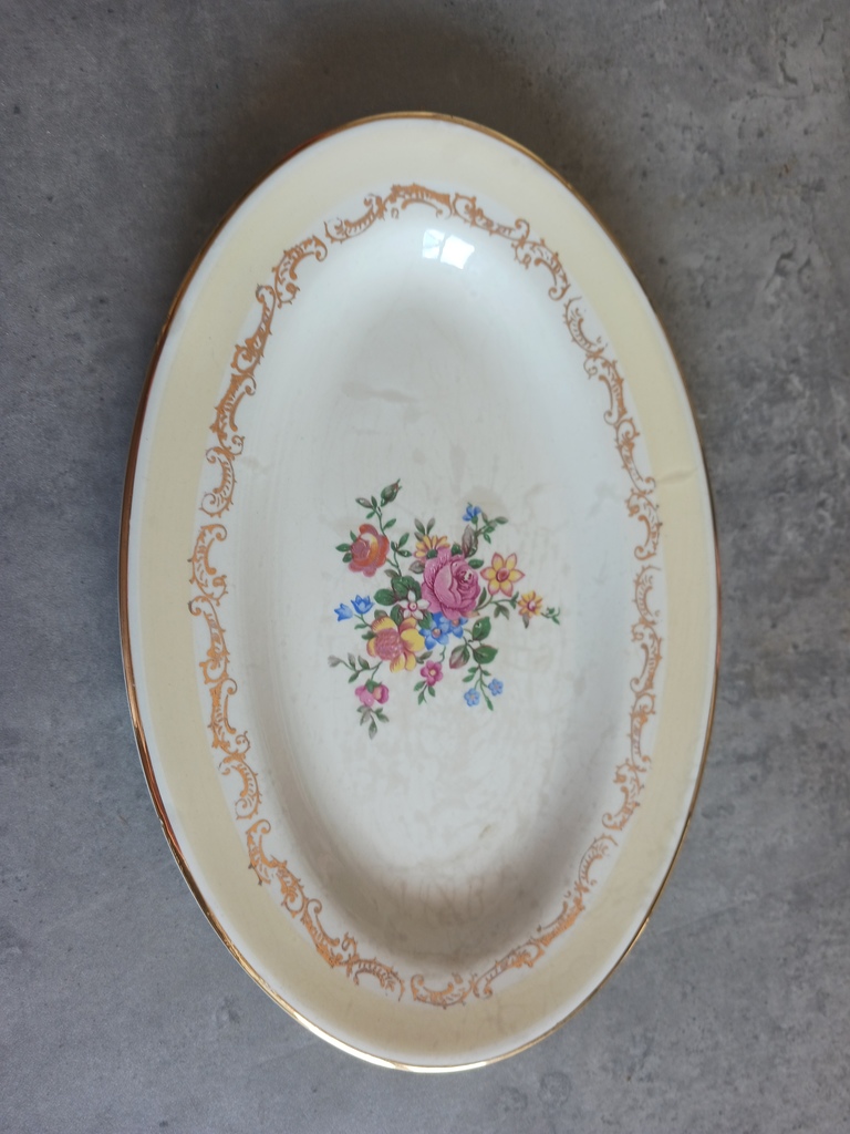 Assiette et plat D�corative Florale en Porcelaine 15 Thourotte (60)