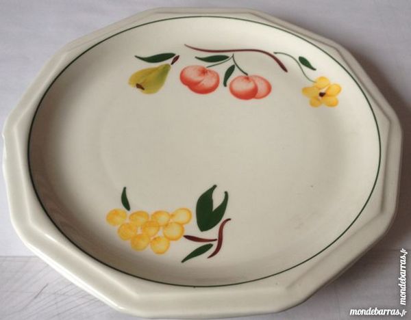 assiette plate décor fruits en céramique 4 Illkirch-Graffenstaden (67)