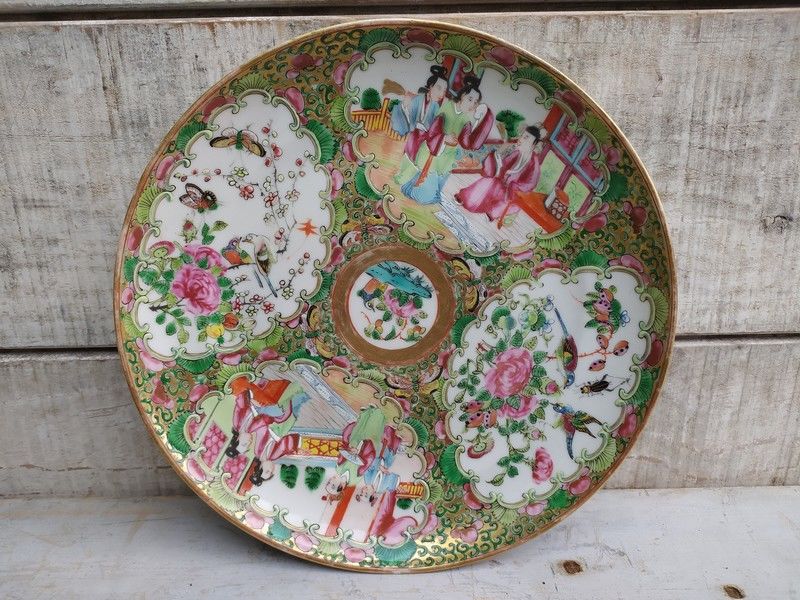 Assiette Porcelaine de Chine Canton XIX�me 45 Loches (37)