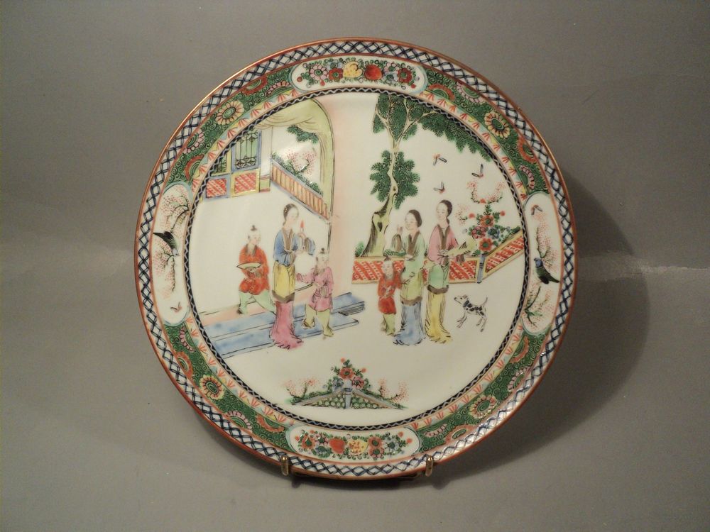 Assiette Porcelaine Famille Verte Chine Chinese Porcelain. 130 Loches (37)